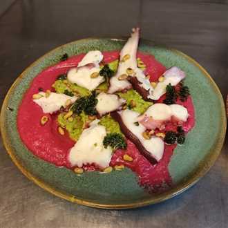 rote Bete-Oktopus
